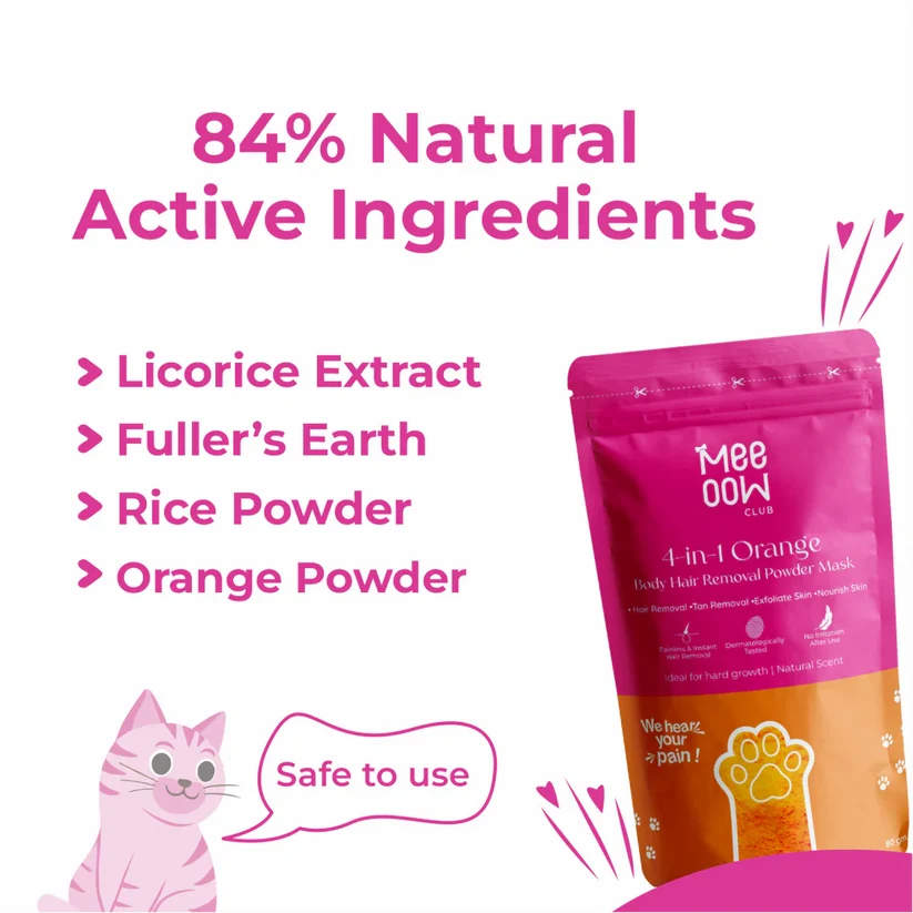 Meeow Hair Removal Wax Powder Mask
